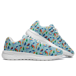 Zapatos casuales para caminar atléticos de pavo real para mujer