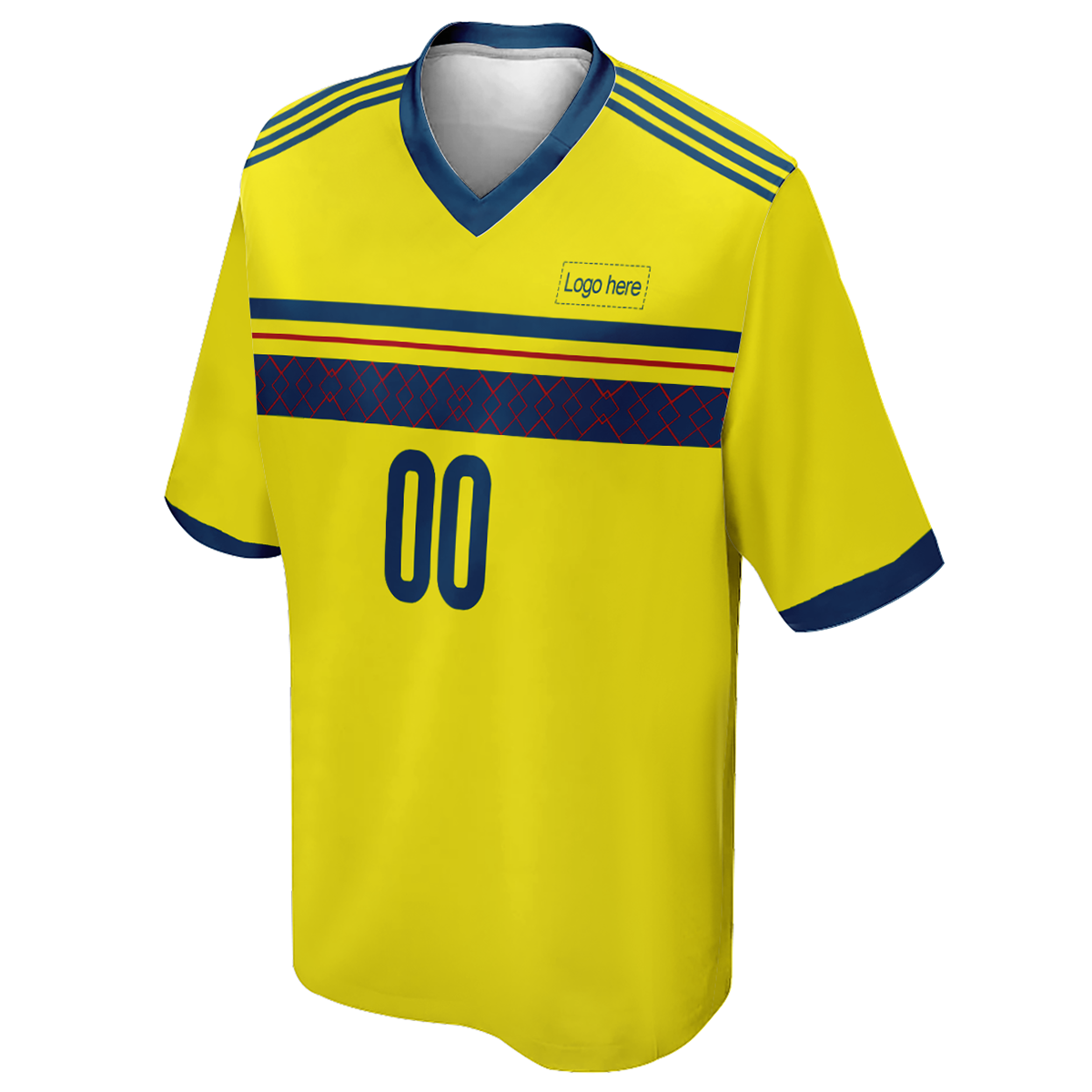 Camiseta de fútbol personalizada de la Copa Mundial de Suecia cosida para hombre con nombre