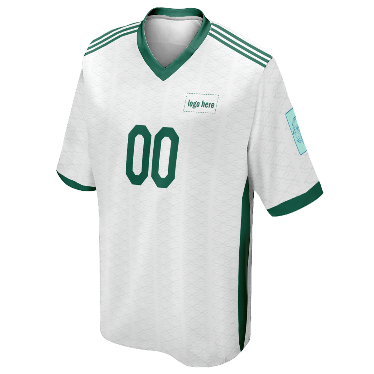 Camiseta de fútbol personalizada auténtica de la Copa Mundial de Argelia para hombre con logotipo