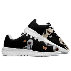 Zapatos casuales para caminar atléticos de avestruz para mujer