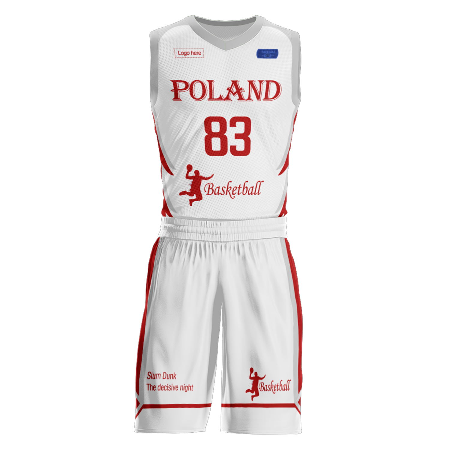 Trajes de baloncesto del equipo de Polonia personalizados