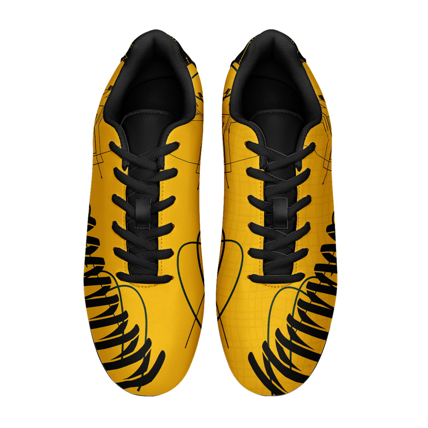 Botines de fútbol personalizados para suelo firme al aire libre del equipo de Suecia de la Copa Mundial de la FIFA 2022